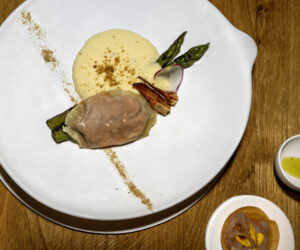Rovinj - Monte Restaurant - Lobster Dumpling, Asparagus, and Hollandaise